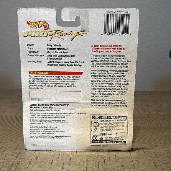 Team Hot Wheels Pro Racing Terry Labonte - Picture 3 of 4